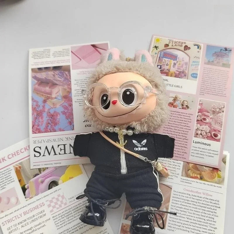 For 17cm Labubu Fashion Creative Clothing Exquisite Doll Handmade Clothing 1/2 Universal Cute Handmade High-end Matching