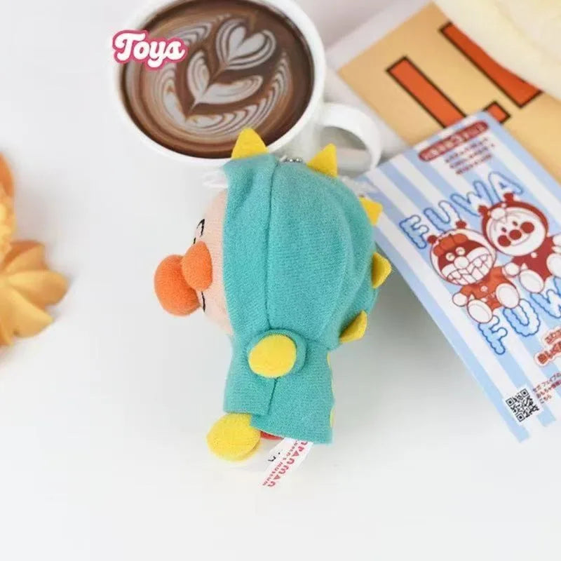 Cartoon ‌Anpanman‌ Plush Doll Keychain Backpack Pendant Decorations Cute Children Toy Accessories Boys and Girls Christmas Gifts