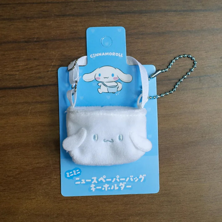 For Labubus doll Outfit Accessories Sanrios Hello Kitty Kuromi Cinnamoroll Melody Doll Hat mini bag Cute Doll Backpack Bag Set