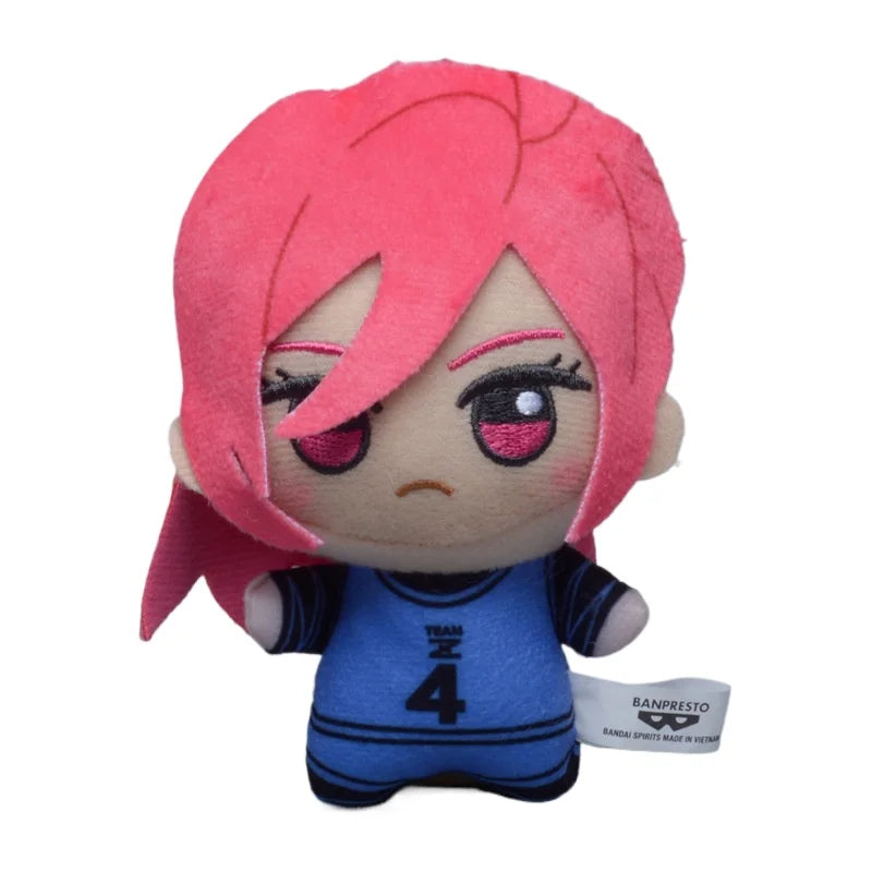 10cm Blue Lock Plush Toy Keychain Nagi Backpack Charm Anime Seishiro Isagi Yoichi Chigiri Bachira Mikage Stuffed Doll Toy Gift