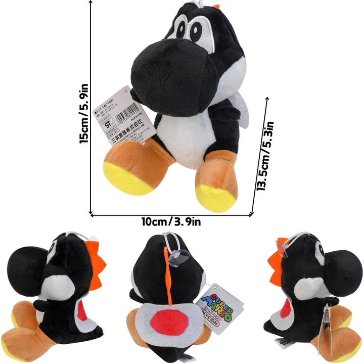 Kawaii Mario Green Blue Pink Black Yoshi Soft Plush Toys Cute Anime Eggs Stuffed Animals Peluche Dolls Festivals Birthday Gifts