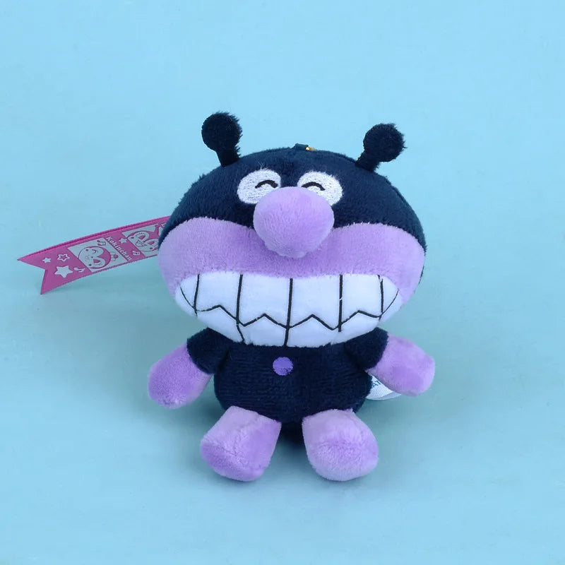 Kawaii Anpanman Baikinman Cute Cartoon Plush Toys Keychain Accessories Backpack Pendant cute Stuffed Doll girl Birthday Gift