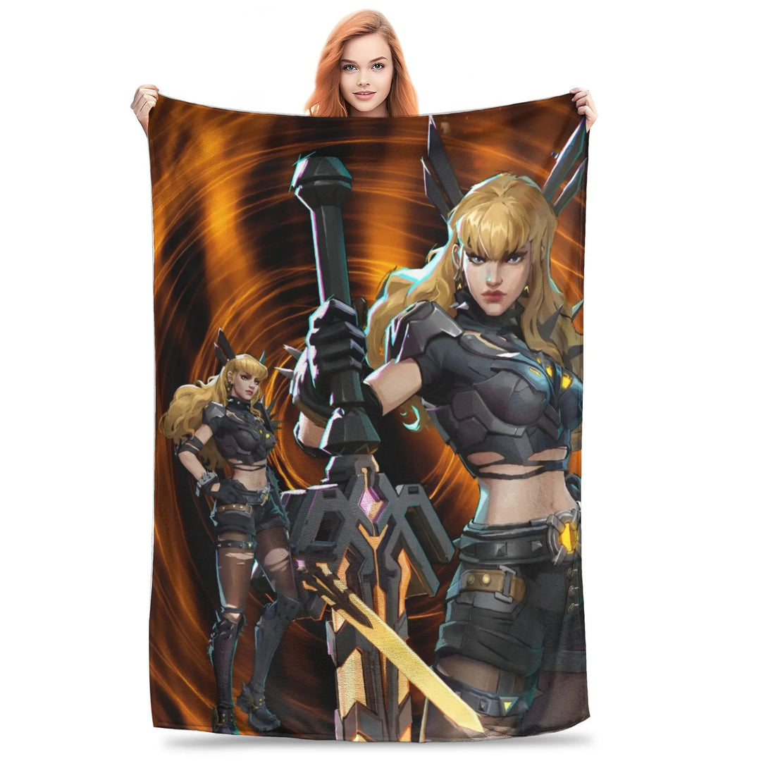 Luna Snow for Rivals Blanket Hero Shooter Video Game Fleece Funny Warm Throw Blanket for Coverlet All Season