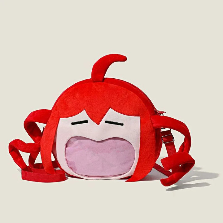 Cartoon Niche Kasane Teto‌ Itabag One-shoulder Slide Big Mouth Bag Two-dimensional Peripheral Backpack Boys and Girls Gifts