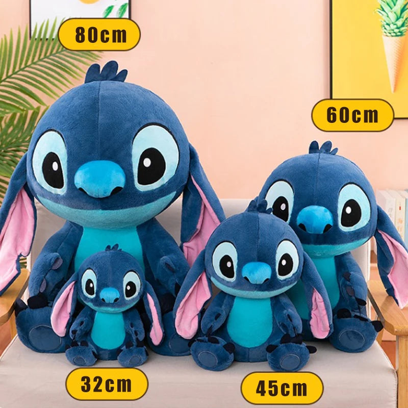 30/60cm Lilo and Stitch Disney Plush Toys Standing Posture Kawaii Pixar Anime Plushie Stich Dolls Soft Stuffed Gift for Children