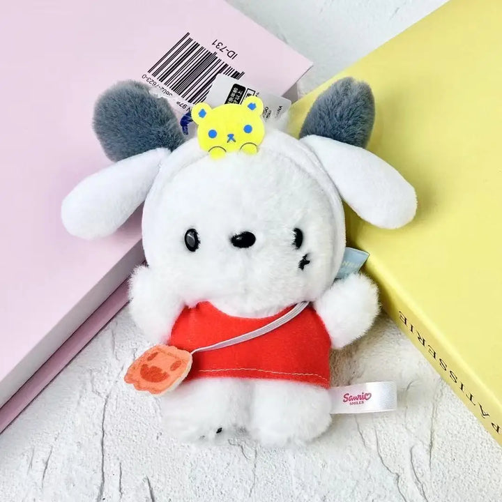 Sanrio plush Hat Outfit For Labubu Doll Headband Kawaii DIY Doll Headband Melody Cinnamoroll HelloKitty Cotton Doll Accessories