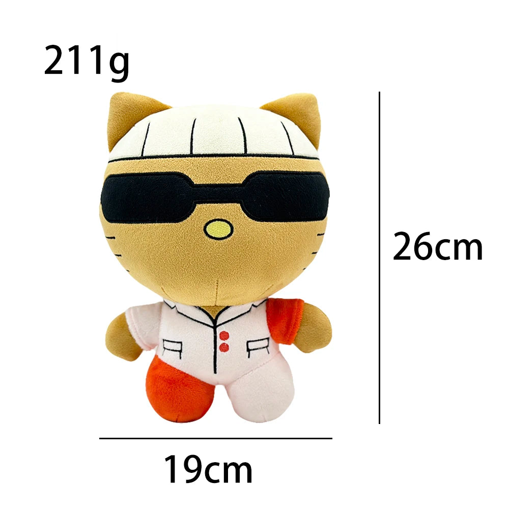 26cm Tylerthecreator Hello Kitty White and Red Patchwork Clothes Plush Doll Figure Stuffed Toys Cute Boys Girls Fans Collect Gif