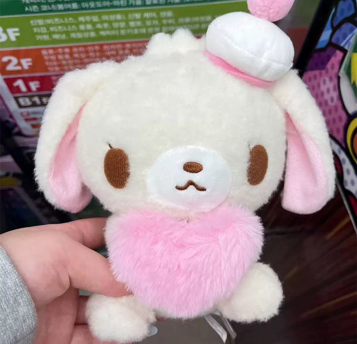Sugarbunnies Plush Toy Shirousa Kurousa Fluffy Heart Kawaii Cute Bunny Stuffed Animals Girls Toys Gifts for Girlfriend