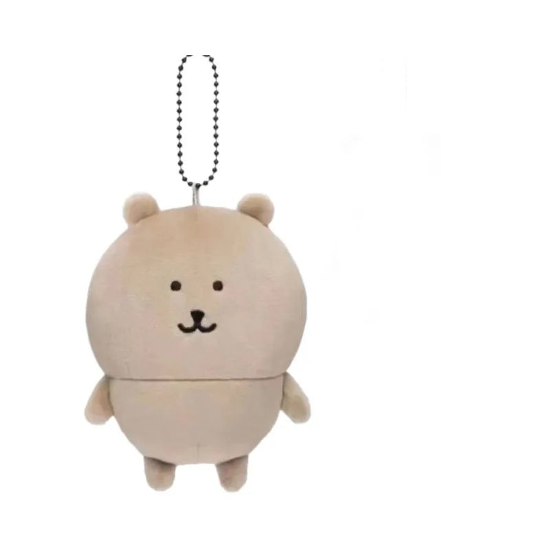 Anime Self deprecating Bear Cute Plush Pendant Nagano black skin joke bear Doll Toy Plush School Bag Pendant  Decoration Gift