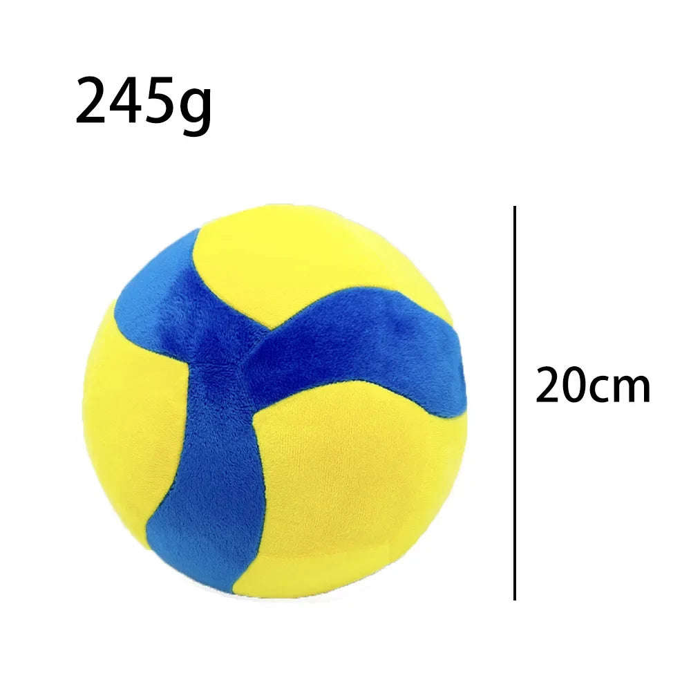 New 20cm мяч для спорта белый Plush Toys Cute Soft Stuffed Cartoon Volleyball Pillow Dolls For Kid Birthday Christmas Gifts