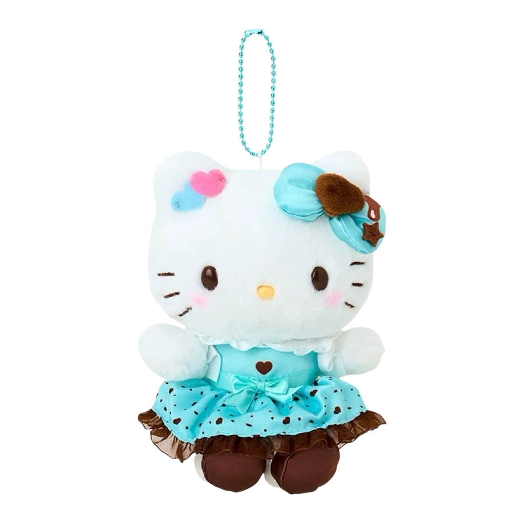 Sanrio My Melody Hello Kitty Plush Toys mint chocolate series kuromi Keychain Bag Pendant Soft Stuffed Doll Accessories Gift