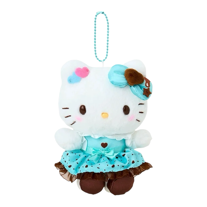 Sanrio My Melody Hello Kitty Plush Toys mint chocolate series kuromi Keychain Bag Pendant Soft Stuffed Doll Accessories Gift