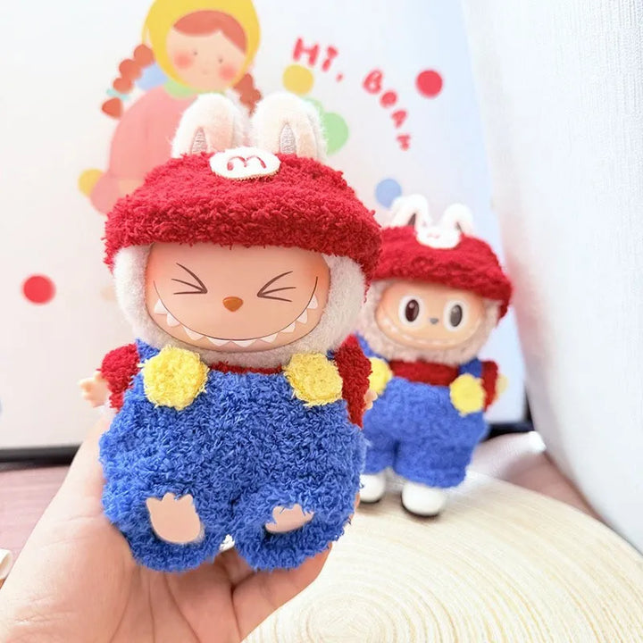 Labubu I II III Doll Clothes Wacky Whimsical Dress Up Assortment 15/17cm Plush Doll'S Clothes Sitting Party Accessories