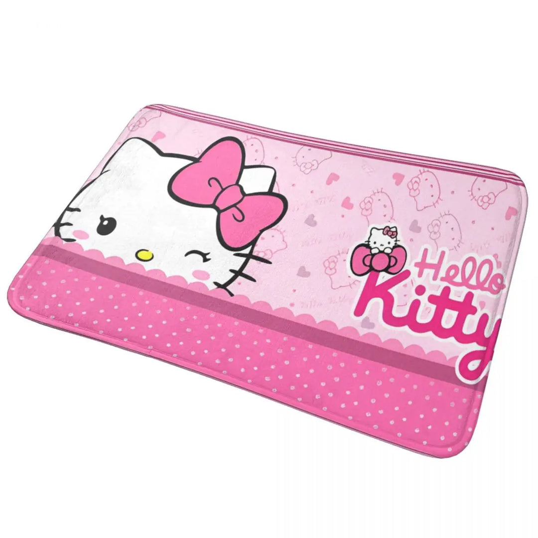 Hello Kitty Bathroom Rugs Mat Water Absorbent Bath Rugs Mats Carpet Non-Slip for Kitchen Shower
