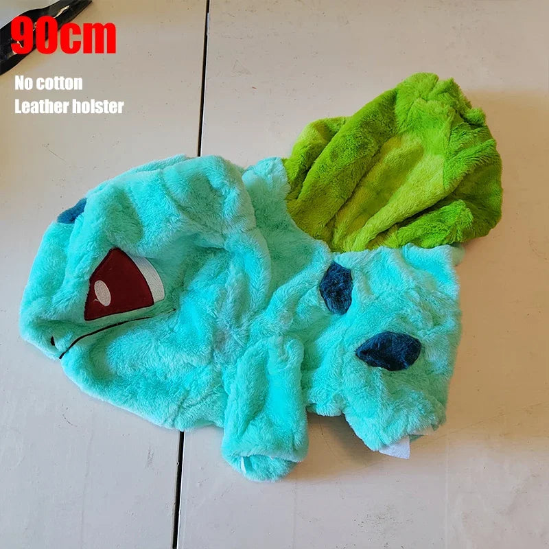 Huge Pokemon Charmander Eevee Squirtle Holster Plush Toys Big Pokémon Bulbasaur Semi-finished Leather Holster Kid Christmas Gift