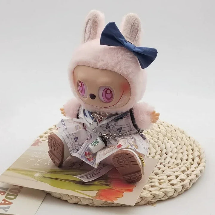 For 17CM Labubu Doll Clothing Creative Design Navigation Clothing Unique Handmade Suit Exquisite Clothing Matching Accessories