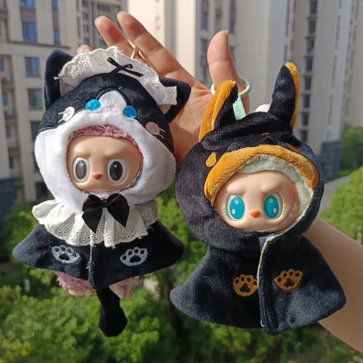 Labubu Doll Clothes Shawl Set Trend Halloween For 15-17cm Ropa 3.0 Labubu V1 V2 V3 Clothes Sitting Party Accessories