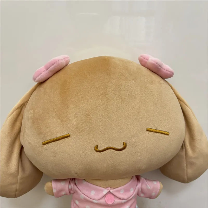 Large Mocha Dog Plush Toys Pajamas 30cm Kawaii Stuffed Animals Cute Anime Plushie Soft Doll Kids Girls Toys Birthday Gift
