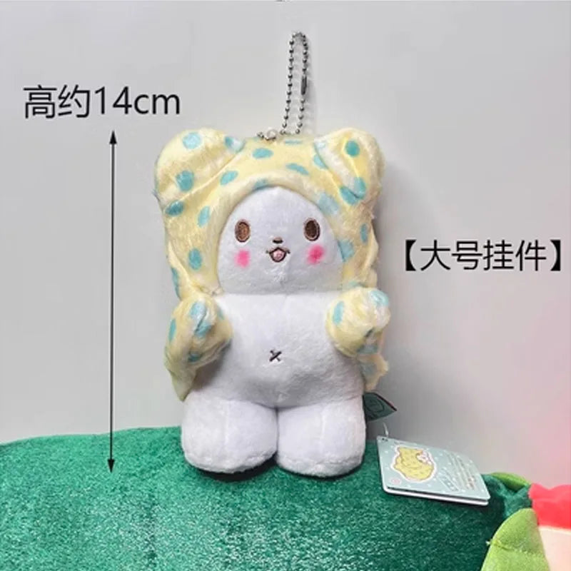 Kawaii Sanrio Anime Cartoon Marumofubiyori Plush Toys Backpack Pendant Keychain Accessory Doll Gifts Children's and Girls' Toys