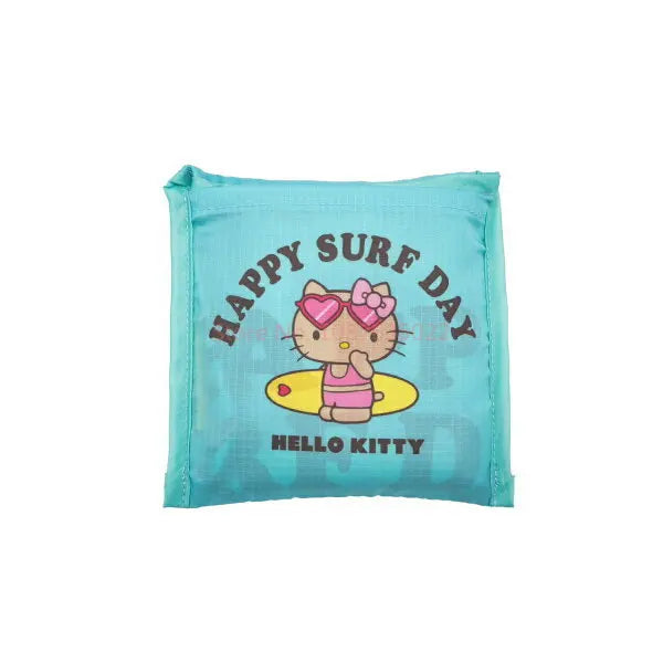Sanrio Hellokitty Hawaiian Shopping Bag Cartoon Cute Storage Bag Collapsible Handbag Student Shoulder Bag Lunch Bag Shopping Bag