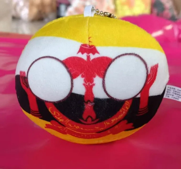 10cm Country Ball 70 styles Plush Toys Polandball Pendant Country Balls Countryball Stuffed Doll Toy Christmas Gift for Kids