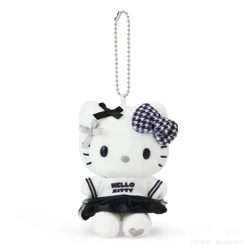 Sanrio Hello Kitty Kawaii Plush Toys Keychain Cartoon Decorative Backpack Pendant Doll Creative Peripheral Girls Festival Gift