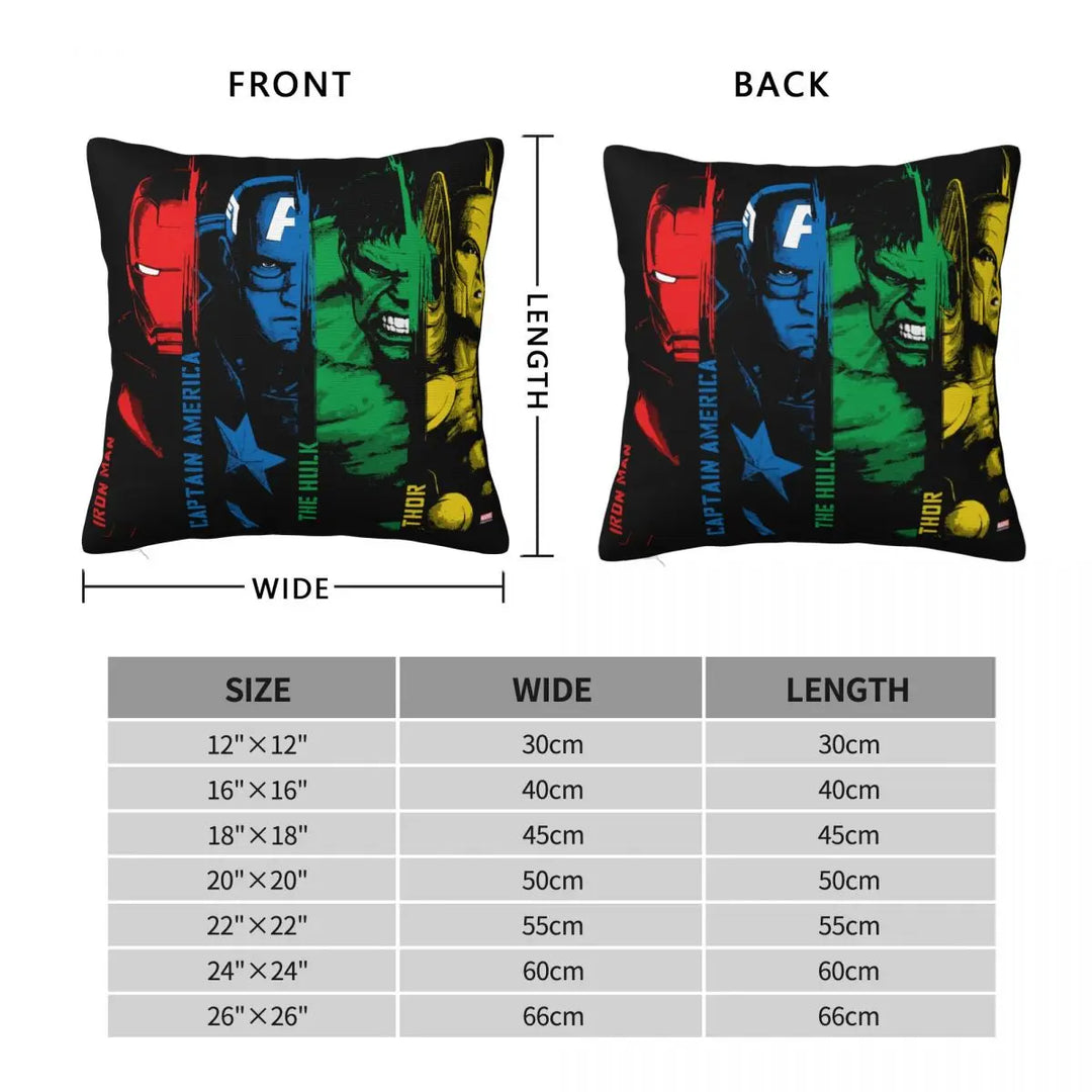 Captain America Avengers Pillowcase Polyester Cushion Cover Decorative Pillow Case Cover Home Wholesale 45X45cm