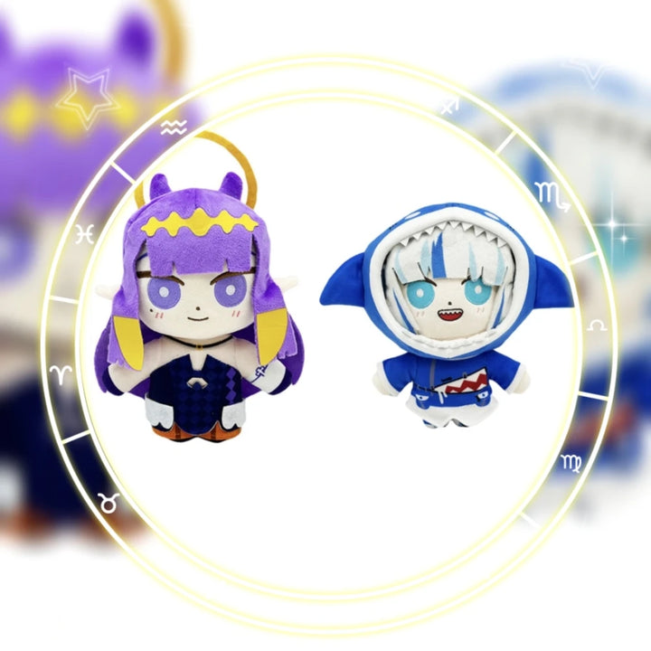 Kawaii Hololive Plush Toy Cute Gawr Gura Inugami Korone Houshou Marine Suisei Cap Oozora Subaru Cosplay Stuffed Dolls