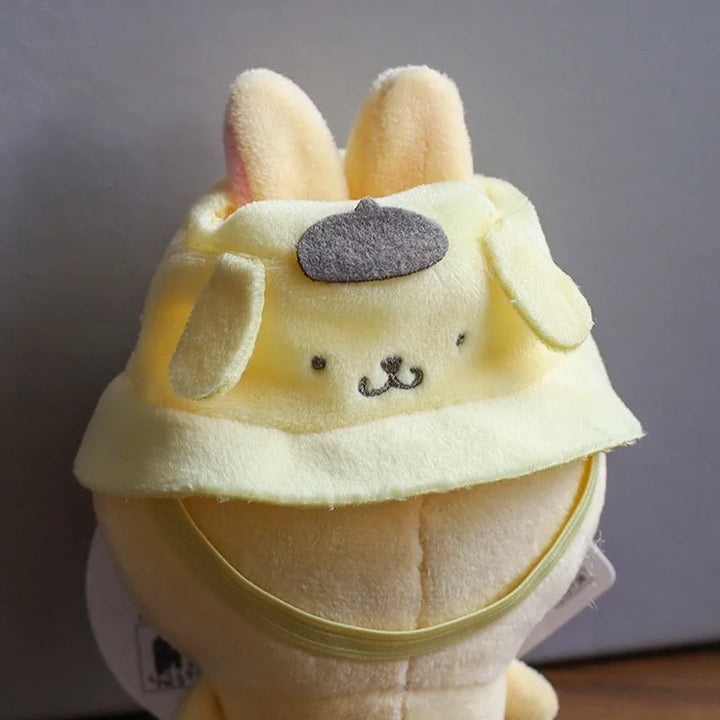 For Labubus doll Outfit Accessories Sanrios Hello Kitty Kuromi Cinnamoroll Melody Doll Hat mini bag Cute Doll Backpack Bag Set