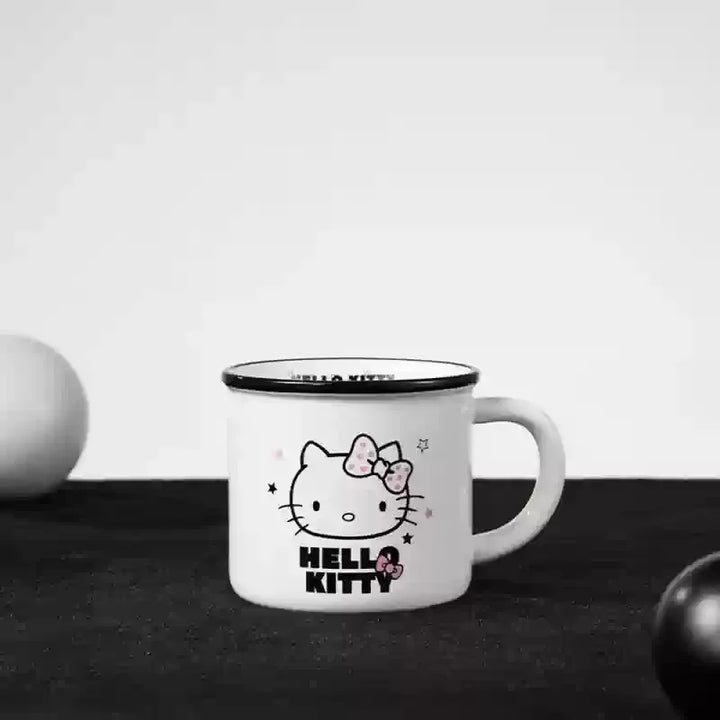 Anime Hellokitty Peripherals Ceramic Mug Cartoon Cute High-Capacity Milk Water Cup Festive Gifts Party Decorations Gift