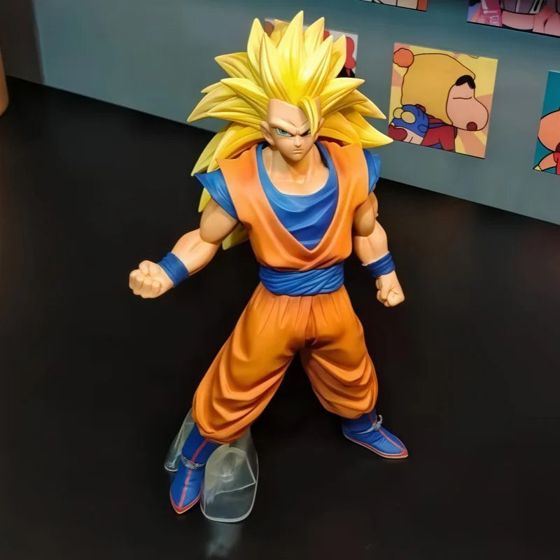 30cm dragon ball Z Ssj3 Goku Figure Goku Anime Figure Pvc Super Saiyan Statue Collectible Model Toys Gifts Customized