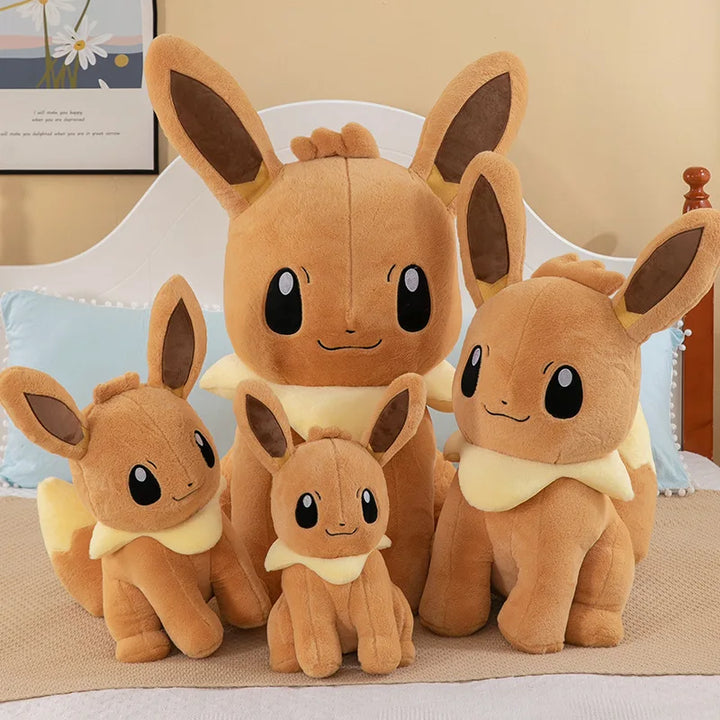 Pokemon Eevee Plush Toys Anime Pokémon Plushie Dolls 40-90cm Giant Cute Stuffed Pillow Eevee Sitting Christmas Gift for Children