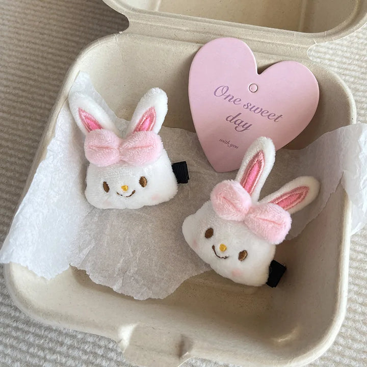 Kawaii Sanrio Wishes Me Mell Sweet Hairpin Hairbands Plush Doll Lovely Hair Accessories for Girls and Children's Birthday Gifts