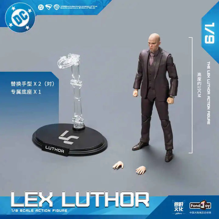 New 2025 Lex Luthor Action Figure Superman David Corenswet 1/9 Original Fondjoy Superman Figure PVC Joint Movable Toy Boy Gift