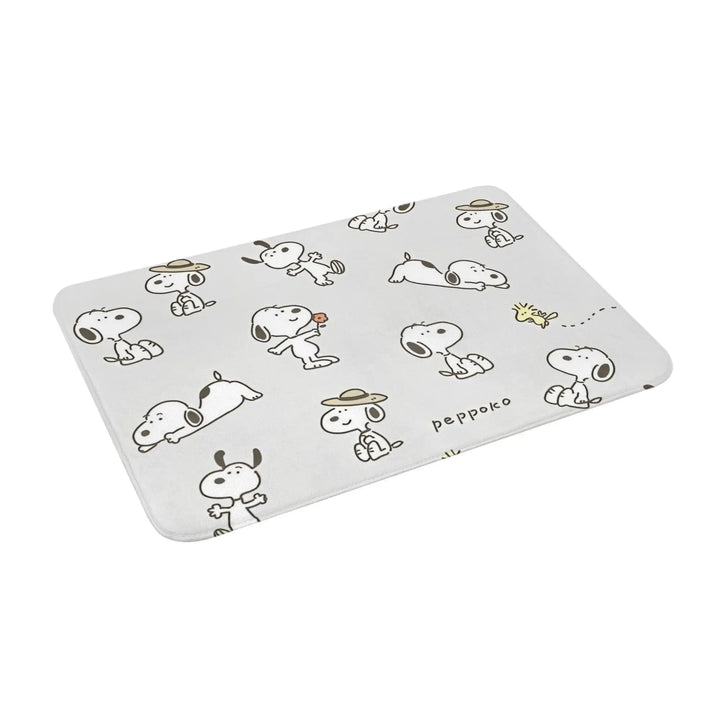 Snoopy in Alphabetic Surround Memory Foam Bath Mat Rug Non-Slip Ultra Soft  Bathroom Floor Rugs Carpet For Kitchen Shower Bath