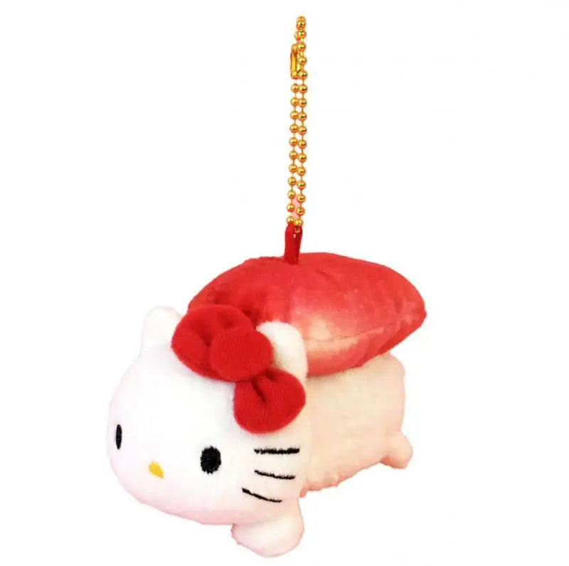 Kawaii Sanrio Hello Kitty Sushi Salmon Plush Toys Backpack Keychain Cartoon Anime Peripheral Doll Friends Birthday Creative Gift