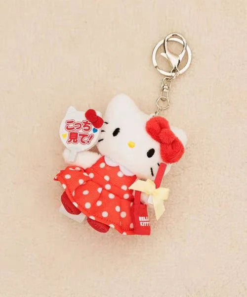 Kawaii Sanrio Hello Kitty Plush Toys Keychain Cartoon Backpack Keychain Accessories Doll Girl Birthday Creative Gift Peripherals