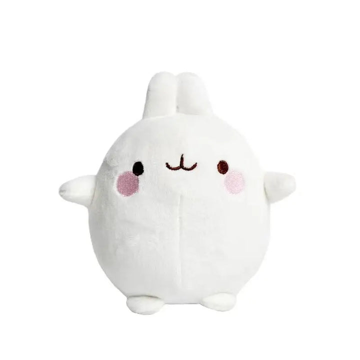 Cute Cartoon Molang Plush Doll Pendant Keychain Back Packaging Ornament Soft Cute Children Toys Boys and Girls Christmas Gifts