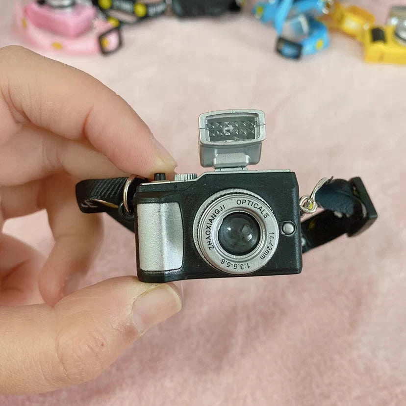 Labubu Doll Clothes Blue Outfit with Camera Hat Shoes Set 15/17cm Plush Doll'S Clothes Replacement Labubu I II Dolls Accessories