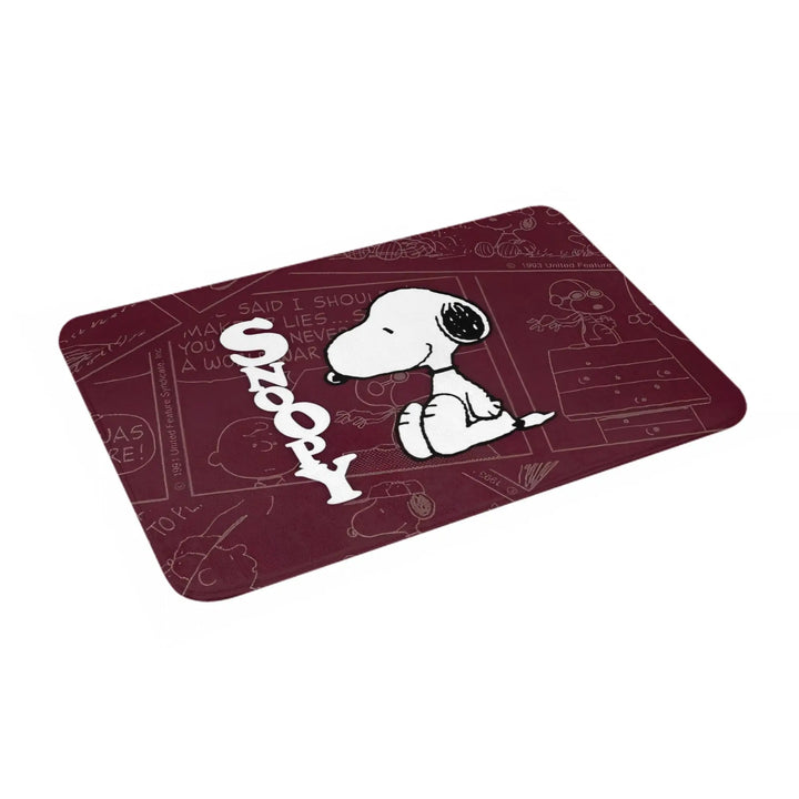 Cartoon Snoopy  Bathroom Rugs Mat Quick Dry  Bath Rugs Mats Carpet Non-Slip for Kitchen Shower