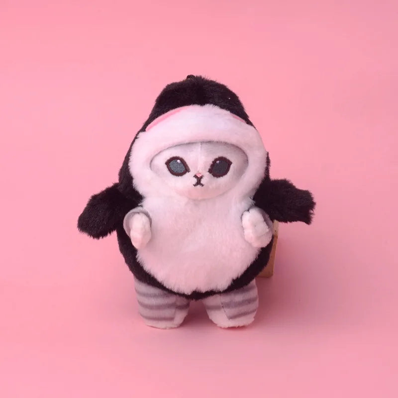 Newest Japanese Cute Mofusand Shark Cat Plush Toys Kawaii Keychain Cartoon Backpack Small Pendant Decoration Boys Holiday Gifts