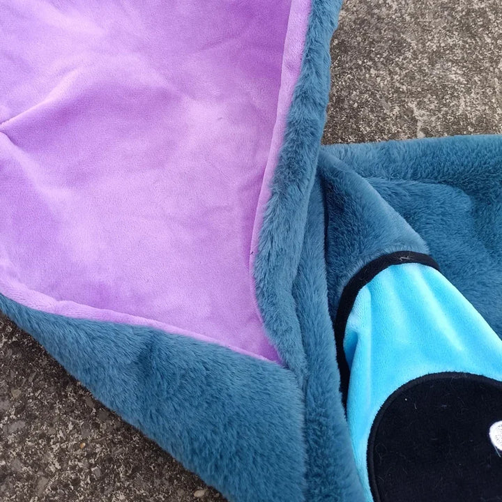 25/100cm Disney Stitch Plush Toy Leather Case Holster Anime Plushie Cute Large Doll Stich Not Stuffed Semi-finished Plushie Toys