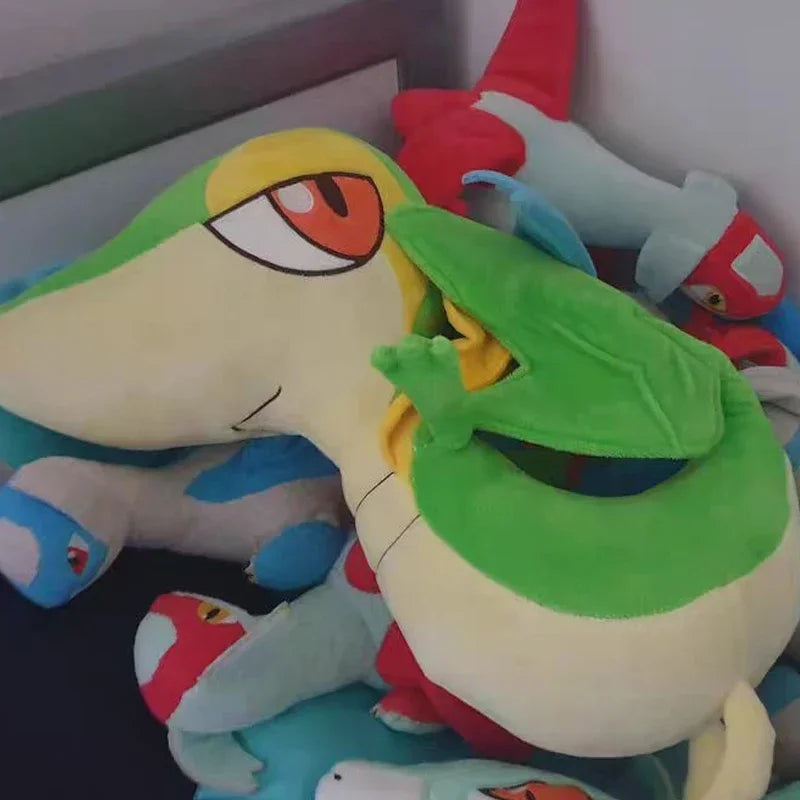 40cm Pokemon Snivy Plush Toys Anime Doll Cute Ornament Pokémon Cartoon Stuffed Plushie Pillow Gift for Children Christmas