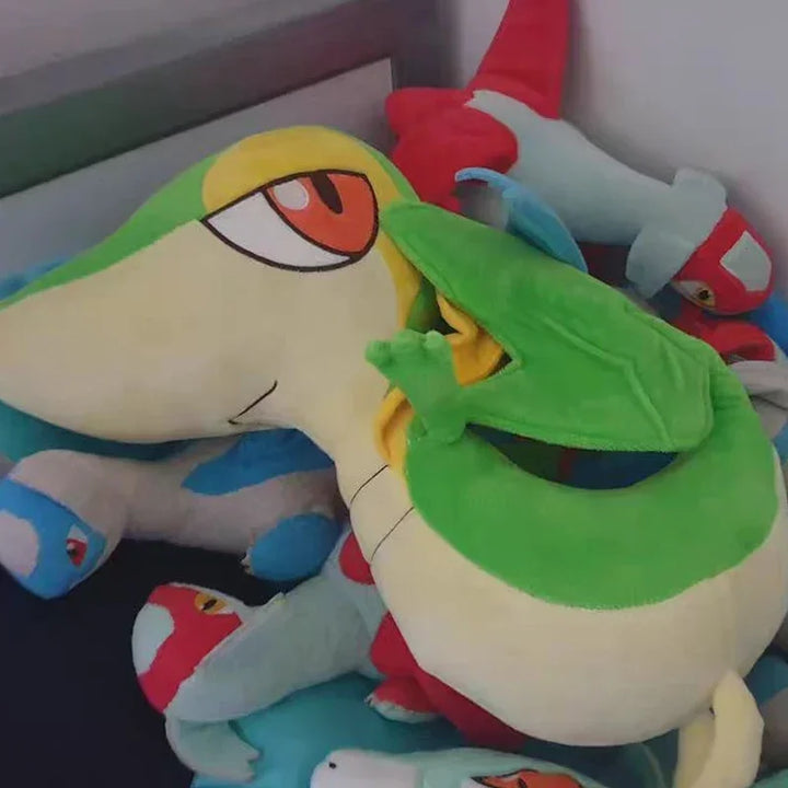 40cm Pokemon Snivy Plush Toys Anime Doll Cute Ornament Pokémon Cartoon Stuffed Plushie Pillow Gift for Children Christmas