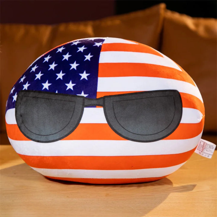 70 Styles 10cm Country Ball Plush Toys Polandball Pendant Country Balls Decor Countryball Stuffed Doll Christmas Gift for Kids