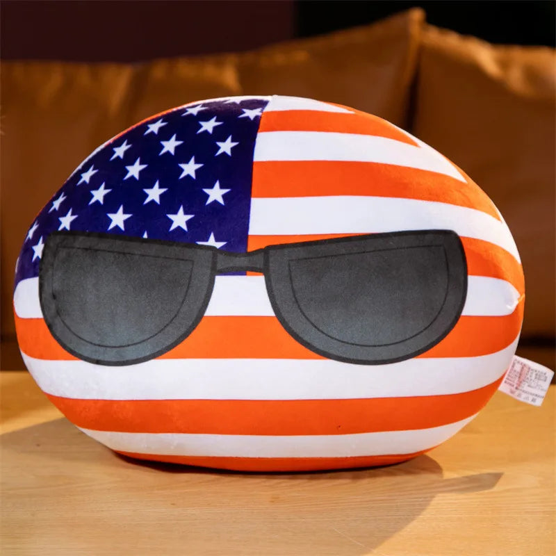 10cm Country Ball Singapore Plush Toy Polandball Pendant 70 styles Country Balls Countryball Stuffed Doll Toy Xmas Gift for Kids