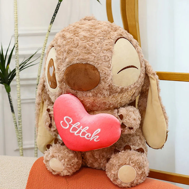Disney 30/80CM Lilo and Stitch Plush Doll Cartoon Toy Anime Stuffed Kawaii Chocolate Soft Plushie Kids Birthday Xmas Gifts Stich