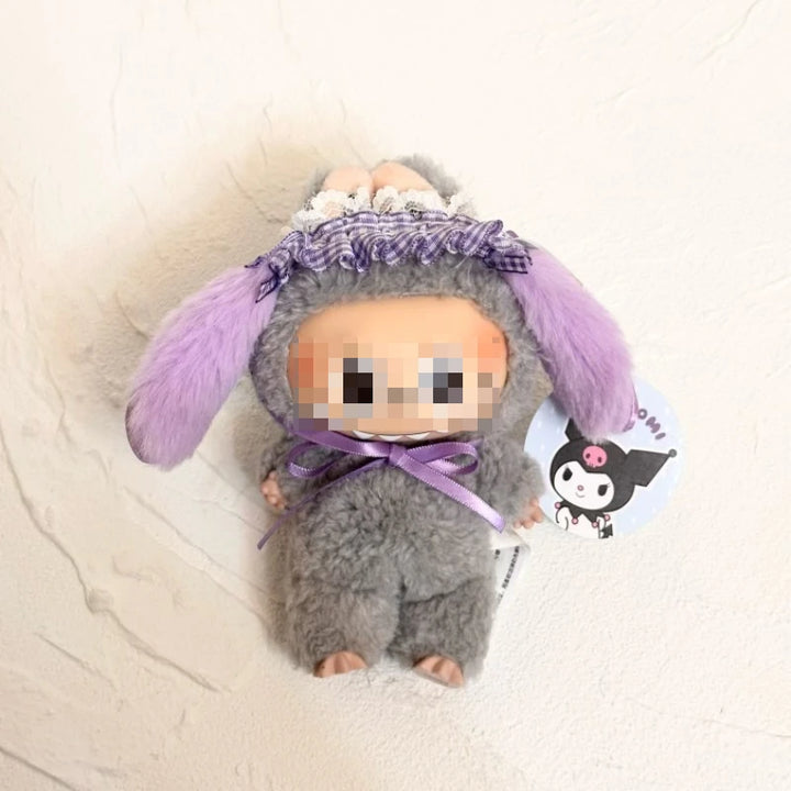 Sanrio Doll Hat  for Labubu Accessories Kawaii Hello Kitty Kuromi Melody Lolita style hairband Pendant Cute Cap Decoration Gift