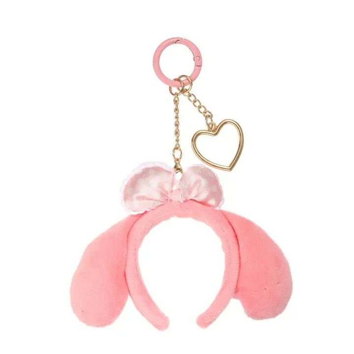 Kawaii Sanrio Kuromi My Melody Plush Toys Headband Backpack Pendant Cute Cartoon Decoration Keychain Girl Birthday Creative Gift