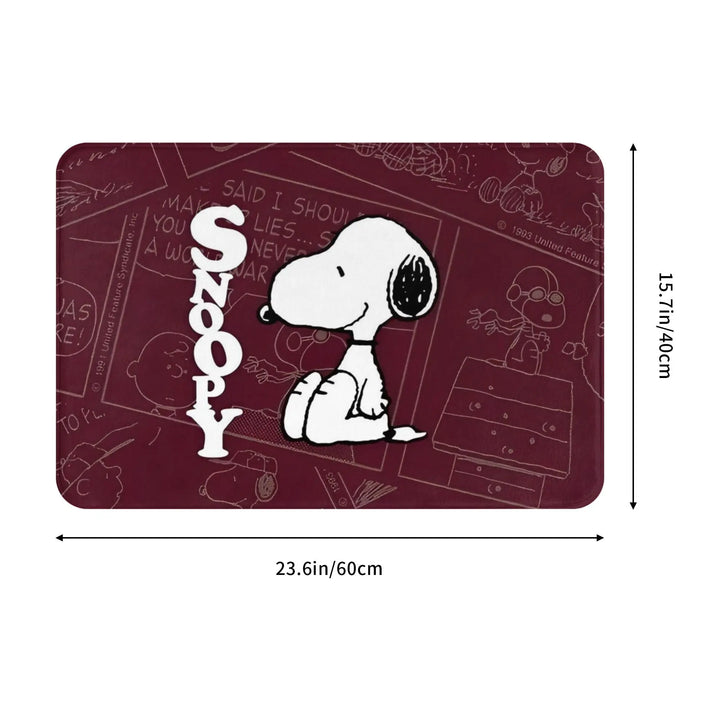 Snoopy  Memory Foam Bathroom Rugs Ultra Soft Non-Slip  Carpet Bath Mat Water Absorbent for Kitchen Shower